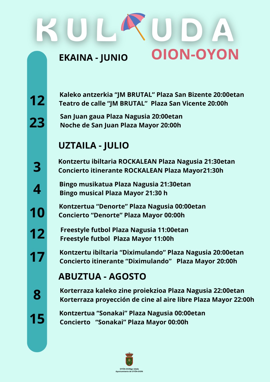 arabako_plazetan_horario