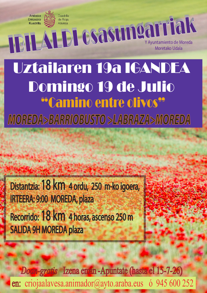Camino de los Olivos Moreda 19-7-26